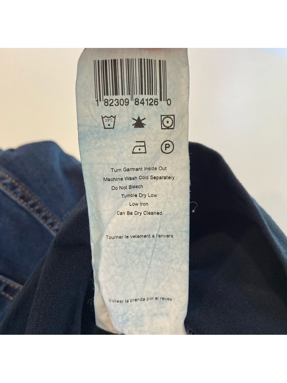 7 FAMK maternity jeans Secret fit belly style dark blue stretchy denim size 26 - Picture 9 of 14